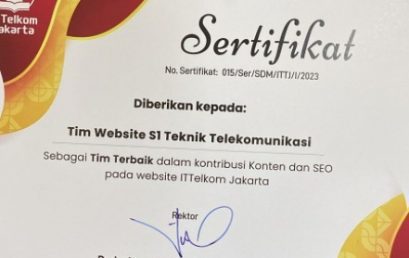 SELAMAT KEPADA TIM WEBSITE S1 TEKNIK TELEKOMUNIKASI